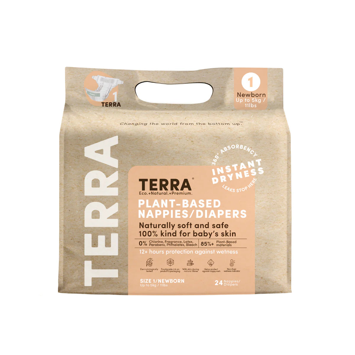 Terra Plant-Based Eco Premium Nappies