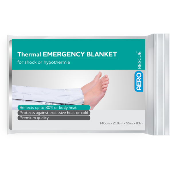 AERORESCUE Thermal Blanket 140 x 210cm Bag