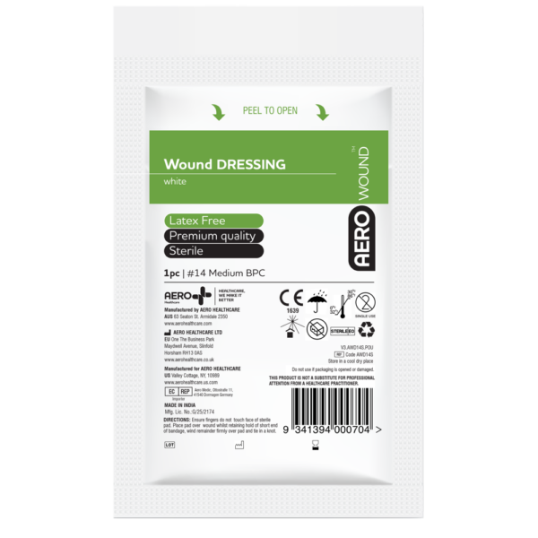 AEROWOUND #14 Wound Dressing 12 x 12cm Bag