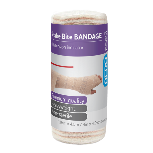 AEROFORM Short Snake Bite Bandage with Indicator 10cm x 4.5M Wrap